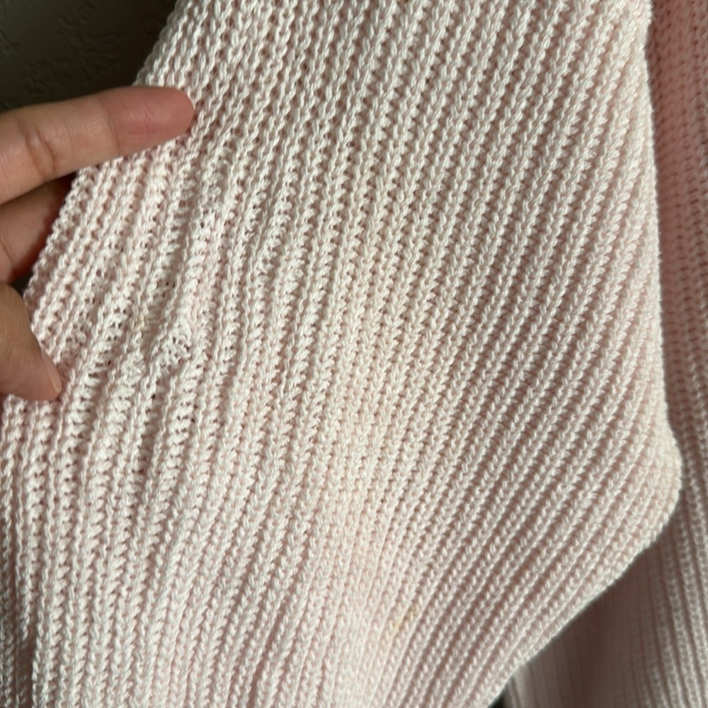 Pierre Cardin pink knit sweater size medium - Picture 5 of 13